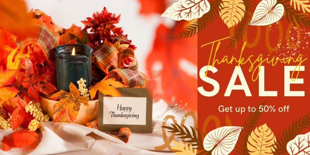 Red Colorful Thanksgiving Sale Instagram Story