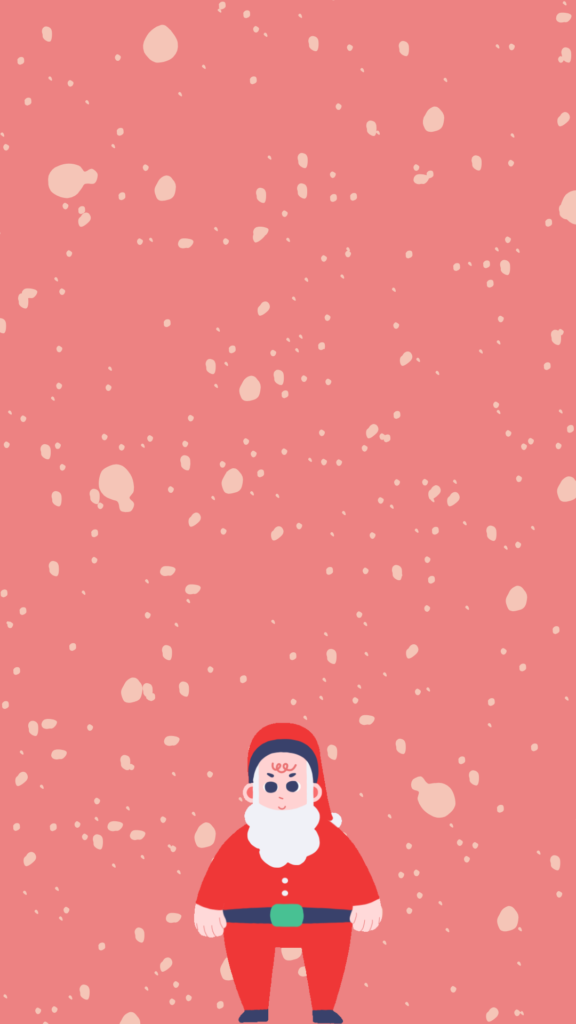 Christmas Lights Cat Phone Wallpaper 1