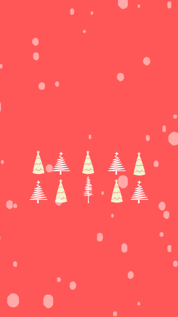 Minimalist Merry Christmas Tree Phone Wallpaper
